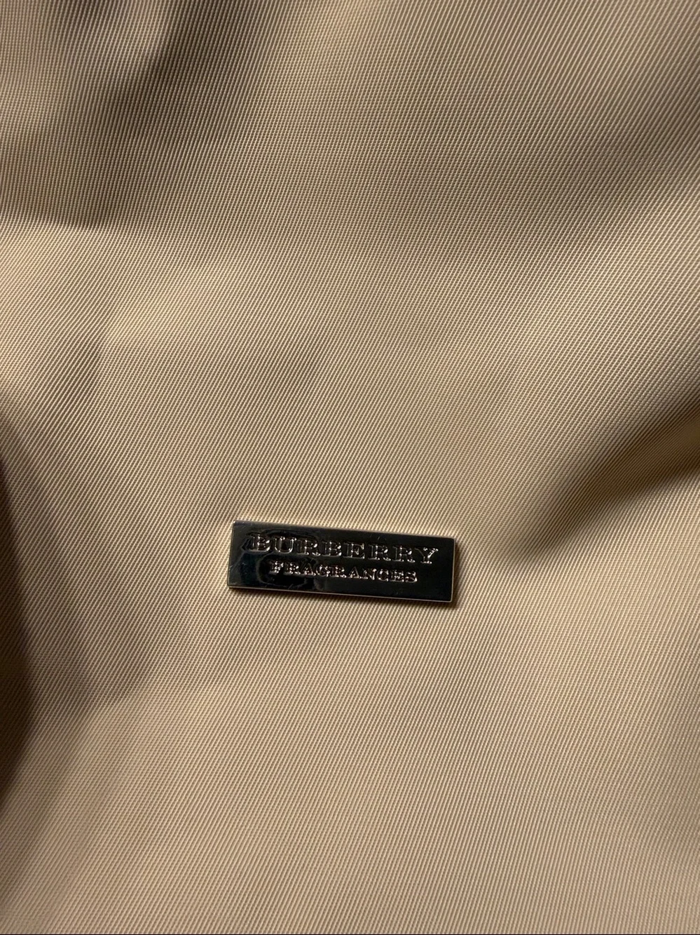 Burberry Fragrances Large Cream Beige Weekender Travel Duffel Bag